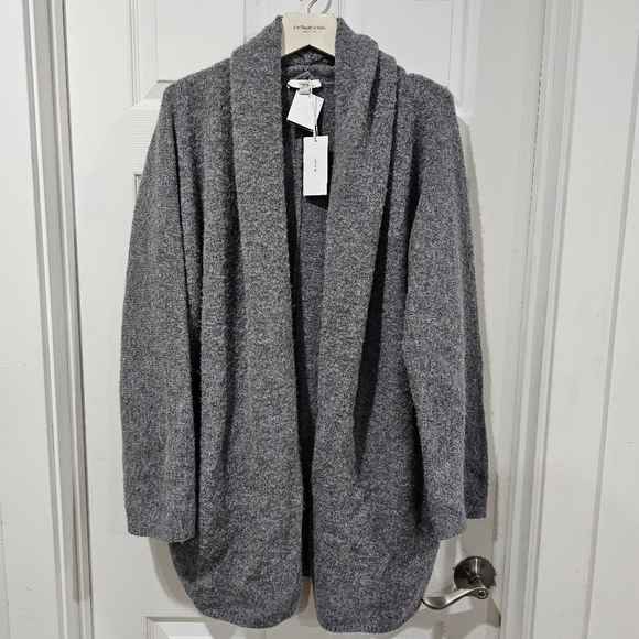 Vince Oversized Wool Alpaca Blend Drape Cardigan - Picture 3 of 7